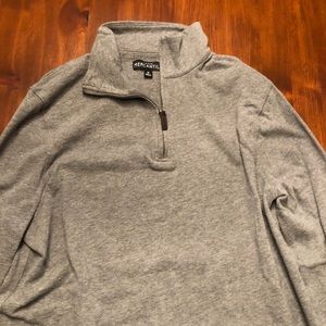 JCrew 1/4 Gray pullover - Medium